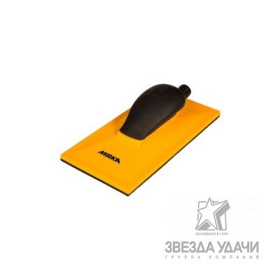 Ручной шлифовальный блок жёлтый с пылеотводом 115x230 32 отв