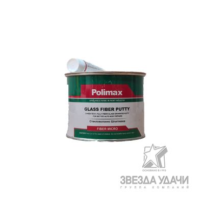 Шпатлевка Micro Glass, зеленый 0,4кг уп.12 POLIMAX