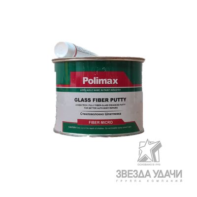 Шпатлевка Fiber Putty Green зеленый 1,1кг уп.12 POLIMAX