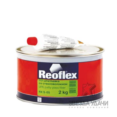 Шпатлевка Glass со стекловолокном 1,8кг Reoflex