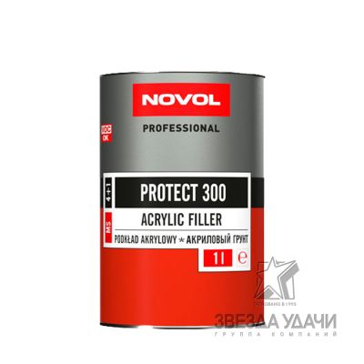 Грунт PROTECT 300 4+1 MS 1,0л черный Novol