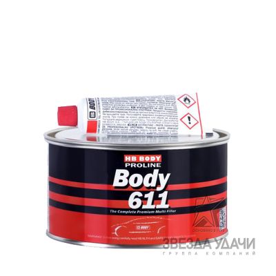 Шпатлевка BODY PROLINE 611 RED LINE светло-желтая 0,25кг