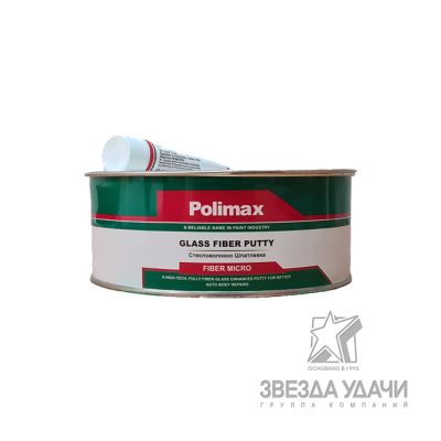 Шпатлевка Micro Glass, зеленый 0,9кг уп.12 POLIMAX