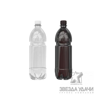 Бутылка пластиковая 1,1 л ПЭТ с крышкой