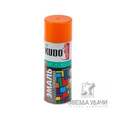 Краска универсальная KUDO, оранжевый,  аэрозоль, 520мл